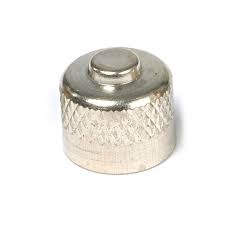 TR #VC-3, Short Skirted Metal Dome Tire Valve Cap, 100 Caps